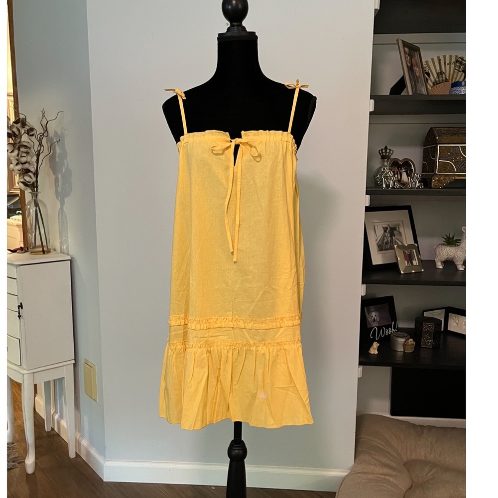 NWT Everkaki Sunny Yellow Sundress
